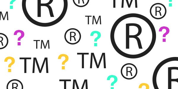 What is the difference between TM R and copyright logos?